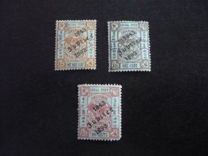 Stamps - Shanghai - Scott# 160-162 - Used Part Set of 3 Stamps