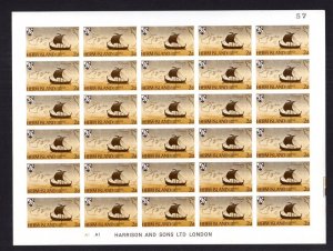 HERM: 1969 2d COMPLETE UNMOUNTED MINT IMPERFORATE SHEET OF 30