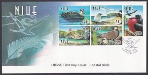 NIUE 1998 Birds set fine used on FDC......................................A2154C