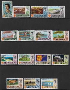 JERSEY SC# 34-48  FVF/MNH 1970-5