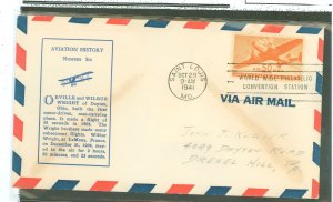 US C31 1941 50c Transport Airmail on an addressed FDC with a Linprint cachet