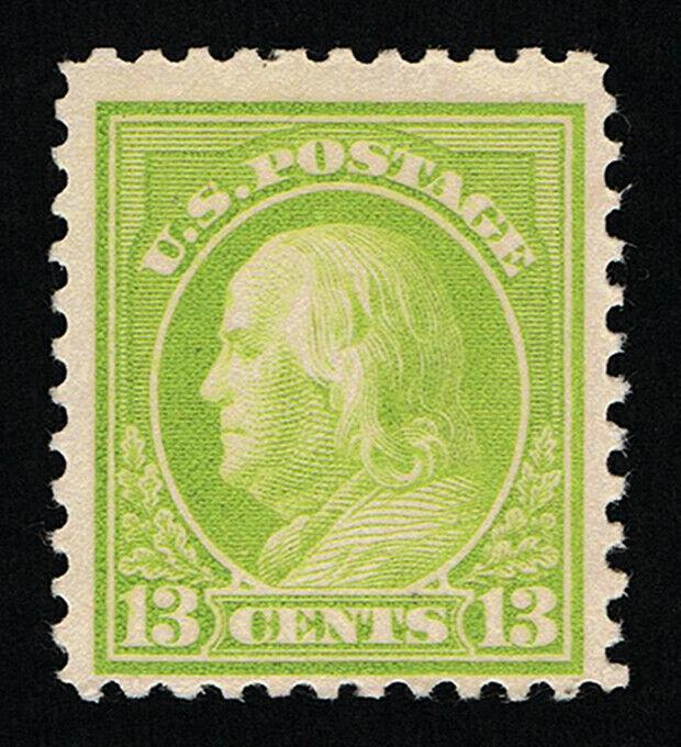 GENUINE SCOTT #513 F-VF MINT OG NH 1919 APPLE GREEN P-11 UNWATERMARKED  #7408