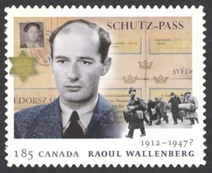 Canada Sc# 2618i MNH (DIE CUT) 2013 Raoul Wallenberg