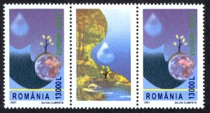 Romania Sc# 4448 MNH incl label 2001 Europa