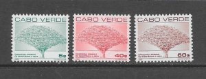 CAPE VERDE #761-3 DRAGOEIRO TREE  MNH