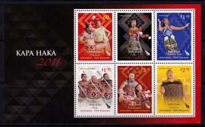 New Zealand 2011 Kapa Haka Mint MNH Miniature Sheet SC 2350