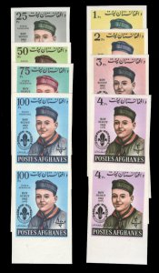 Afghanistan #623-626 Cat$55+ (for hinged), 1962 Boy Scouts, complete set in i...