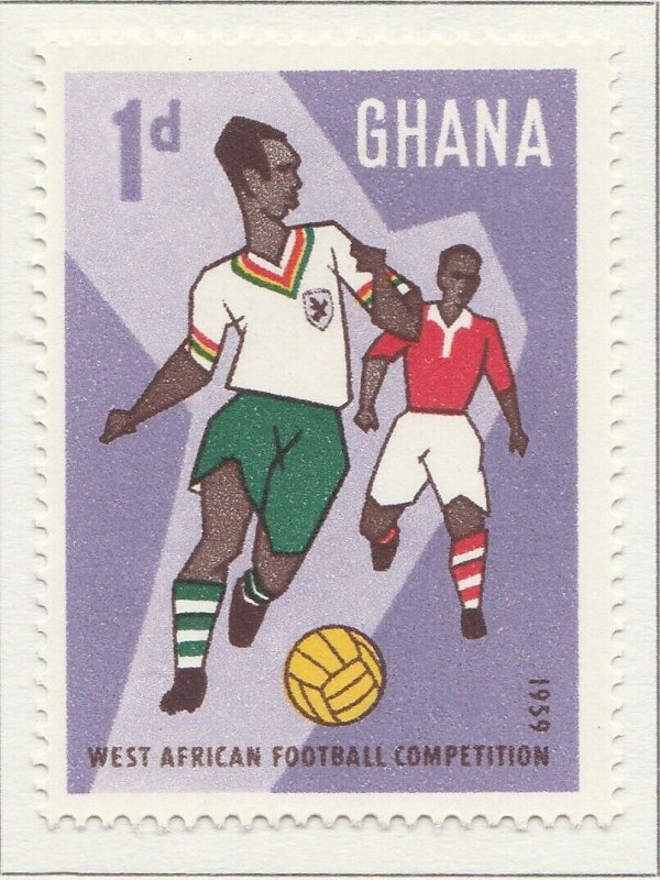 1959 GHANA 1d MH* Stamp A4P41F40162-