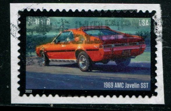 5719 US (60c) Pony Cars - AMC Javelin SST SA, used on paper