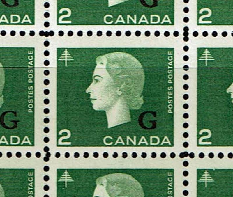 Canada SC# O47 BLUNT G in Original Bileski Pane of 80 w/ Note MNH - S2480