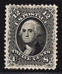 US Stamp #69 12c Black Washington  MINT NO GUM SCV $700