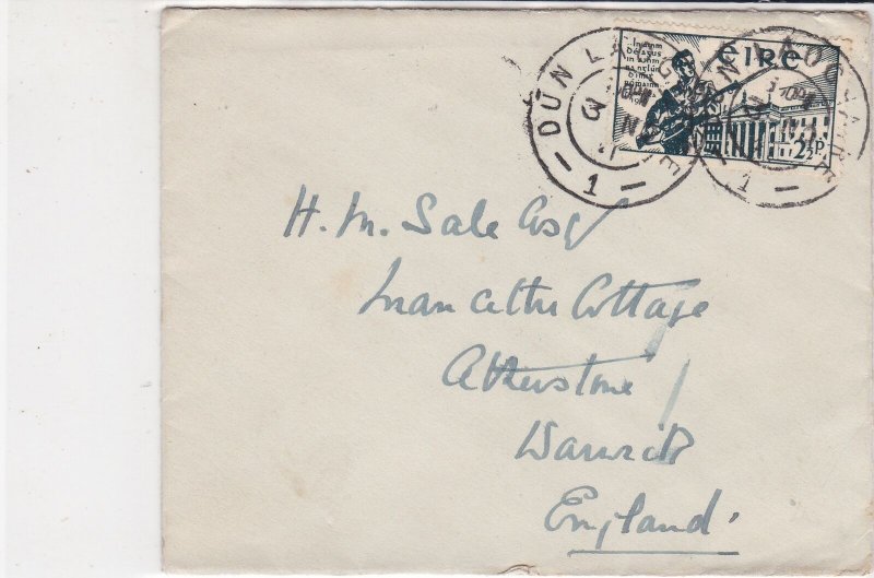 Eire Ireland 1911 Dun Laoghaire Cancels Stamp Cover to England Ref 34919