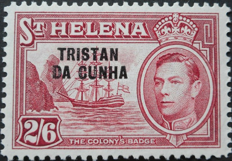 Tristan Da Cunha 1952 GVI 2/6 SG 10 mint