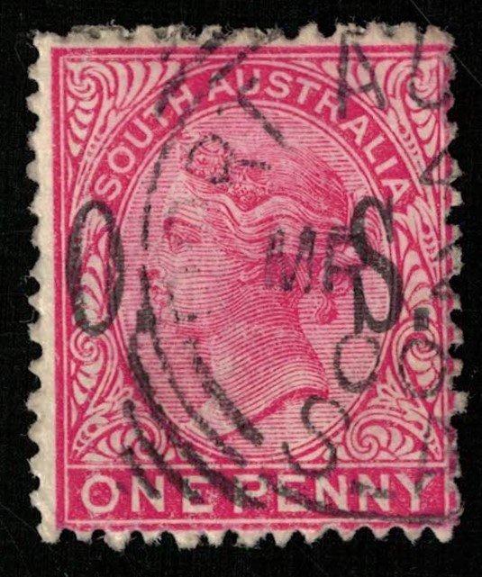 Queen Victoria, 1899-1905, Post Office Adelaide, 1 P, South Australia (T-7316)