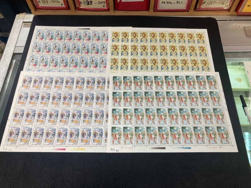 PEOPLE'S REPUBLIC OF CHINA  1985  8 DIFF COMPLETE SETS MINT SHEETS  PRC25
