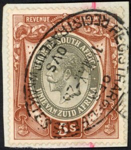 South Africa BF8 5/- Red-brown and Grey-brown