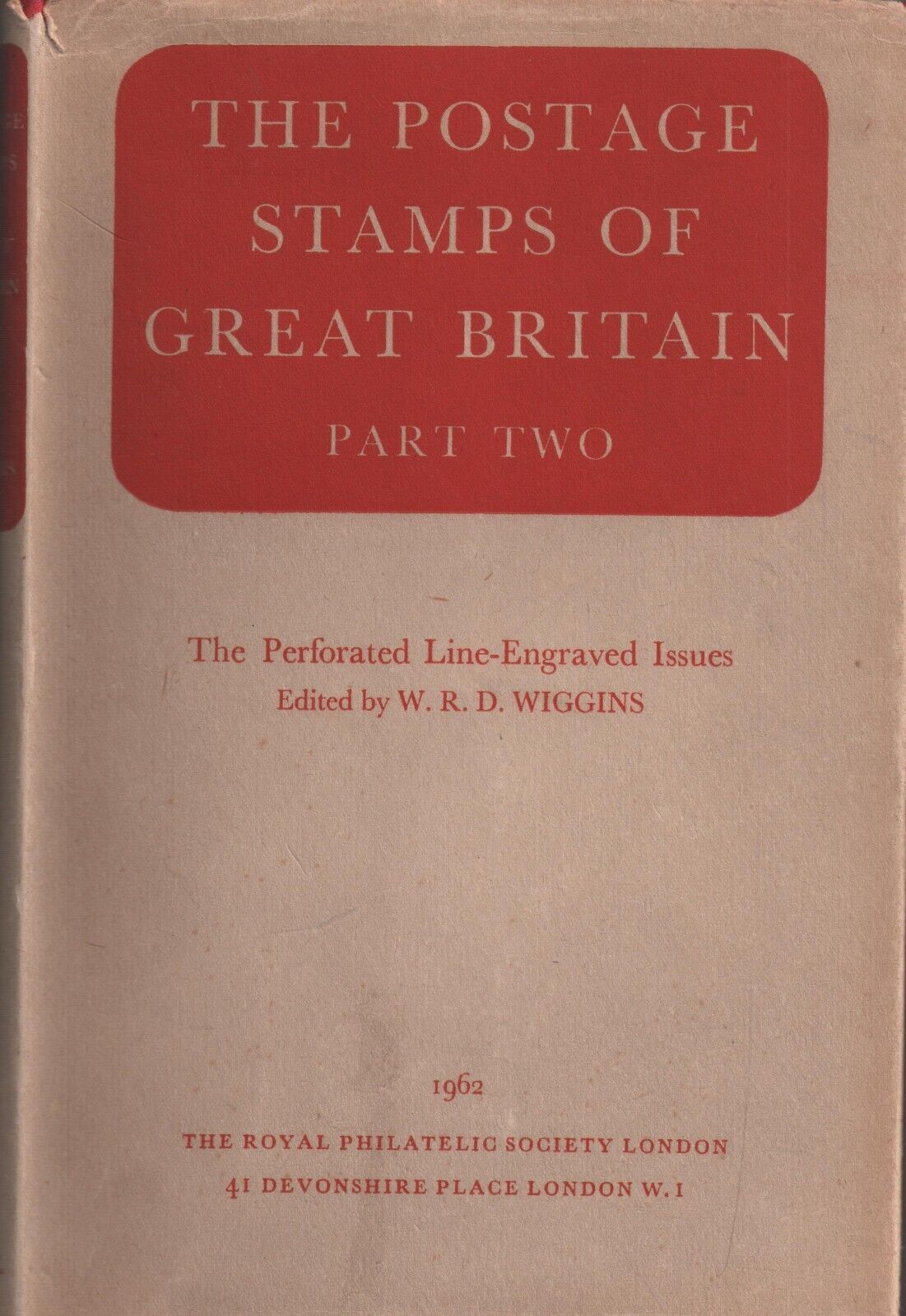 Book Postal Stamps of Great Britain part 2 Perforated line engraved