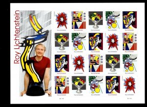 U.S. SCOTT#5792-96 - ROY LICHTENSTEIN - MINT NEVER HINGED SHEET