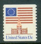1625 13c U.S. Flag Fine MNH