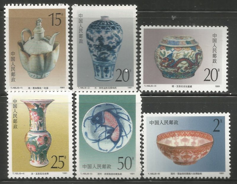 PRC CHINA   2361-2366  MNH,  POTTERY