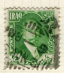 IRAQ; 1931 early Faisal issue fine used Shade of 1/2a. value