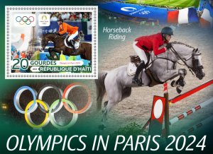Olympic Games in Paris 2024 Horses 2024 year,6 sheets  perforated NEW MNH**
