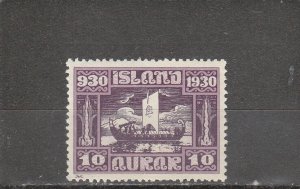 Iceland  Scott#  155  MH  (1930 Viking Funeral)