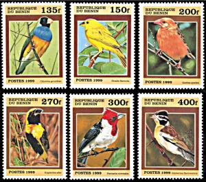 Benin 1120-1125, MNH, Small Birds