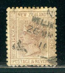 New Zealand Scott # 65, used, perf 11.5