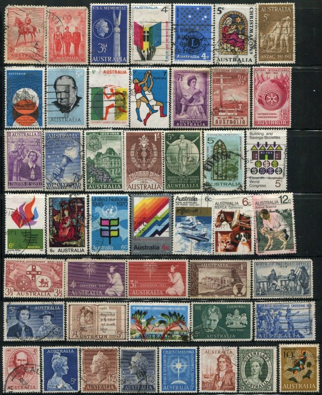 500+ Australia Used Postage British Commonwealth Stamp Collection