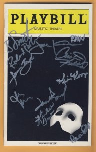 THEATRE CAST SIGNED PLAYBILL THE PHANTOM OF THE OPERA OCT 2010 CAST ? MAJESTIC