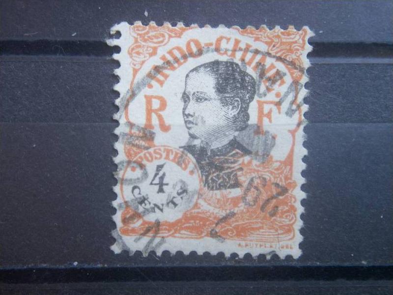 INDO-CHINA, 1922, used 4c, Girl  Scott 101