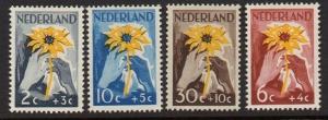 Netherlands 1949 Sunflower VF MNH (B199-202)