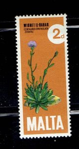 MALTA SCOTT#432 1971 2p THISTLE - MH