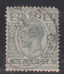 ST LUCIA Scott # 80 Used - KGV Definitive