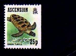 ASCENSION - 1989 - TURTLE - GREEN TURTLE - MINT - MNH SINGLE!