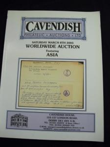 CAVENDISH AUCTION CATALOGUE 2003 WORLDWIDE with ASIA