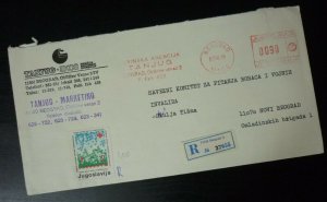 Yugoslavia 1986 Red Cross TBC Tuberculosis Stamp Cover to Beograd Serbia AP24