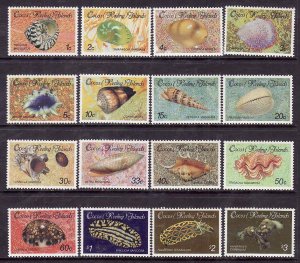 Cocos Is.-Sc#135-50- id10-unused NH set-Seashells-Marine Life-1985-6-