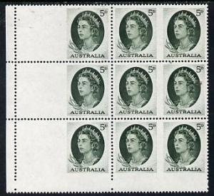 Booklet - Australia 1964 QEII 5d green unmounted mint blo...