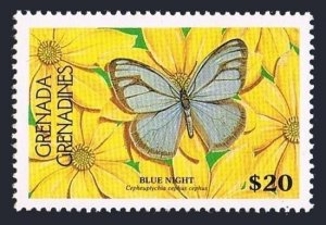 Grenada Gren 681,MNH.Michel 776A perf 14. Butterflies 1986.Blue night.