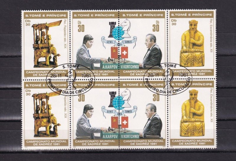 SA03 Sao Tome and Principe 1981 World Chess Championship, Meran block used