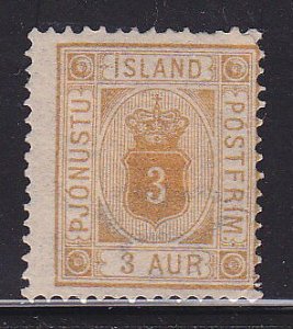 Iceland O-4 Mint Hinged ! scv $ 35 ! see pic !