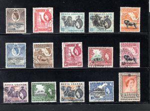 Kenya, Uganda & Tanganyika #103-117 VF, Used, Complete Set, CV $39.50 ...3270078