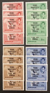 Ghana 1958 #28-31, Wholesale lot of 5, MNH,CV $5