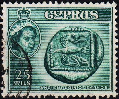 Cyprus. 1955 25m S.G.179 Fine Used