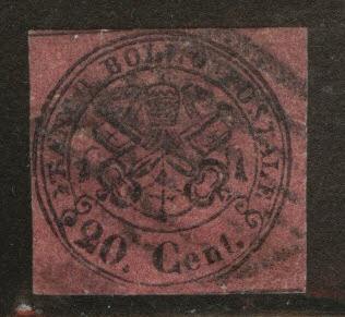 Roman or Papal State Scott 16 used 1867 CV $115