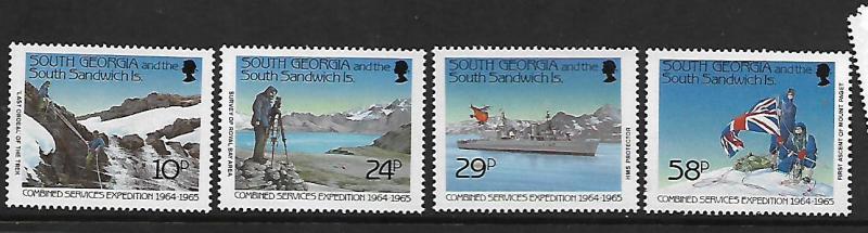 SOUTH GEORGIA, 139-142, MNH, COMBINED SERVICES EXPEDITION