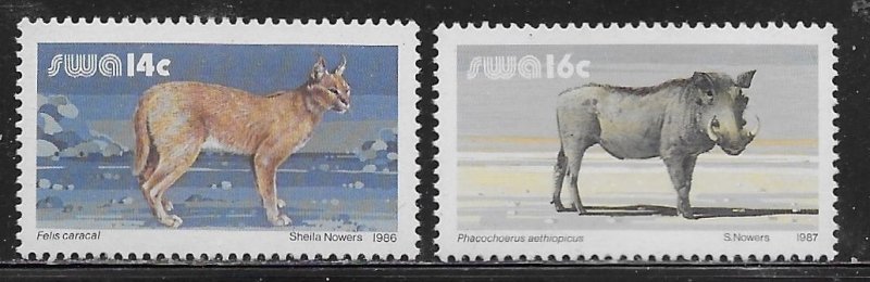 South West Africa Scott #'s 556 - 557 MNH