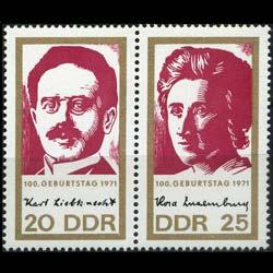 DDR 1971 - Scott# 1276-7 Socialists Set of 2 LH